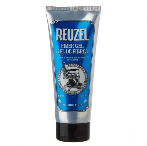 Рузел Гель подвижной сильной фиксации для укладки мужских волос Fiber Gel, 200 мл (Reuzel, Стайлинг)