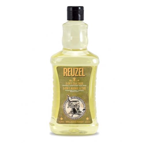 Рузел Мужской шампунь 3 в 1 Tea Tree Shampoo для тела и волос, 1000 мл (Reuzel, Пеномойка)