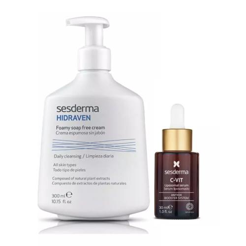Сесдерма Набор бестселлеров Sesderma (сыворотка 30 мл + крем-пенка 300 мл) (Sesderma, C-Vit)