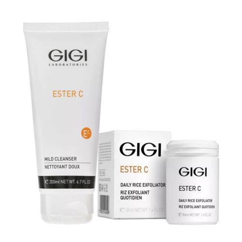 ДжиДжи Набор для очищения кожи (эксфолиант 50 мл + гель 200 мл) (GiGi, Ester C)