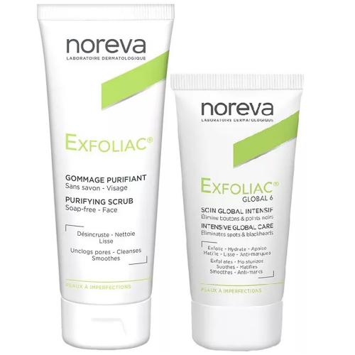 Норева Набор Эксфолиак (скраб, 50 мл + крем, 30 мл) (Noreva, Exfoliac)