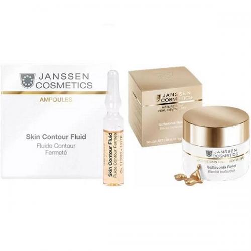 Янсен Косметикс Набор Anti-age (сыворотка с пептидами 3х2 мл + капсулы 10 шт) (Janssen Cosmetics, Ампульные концентраты)