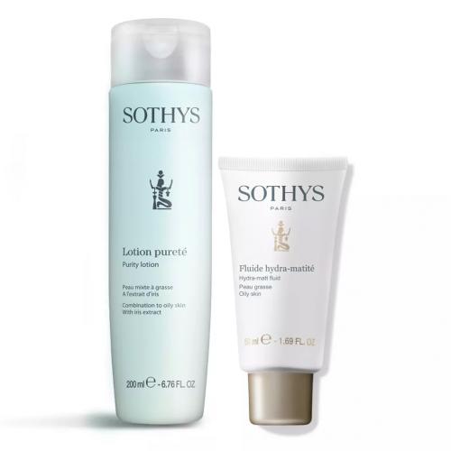 Сотис Париж Набор для жирной кожи лица (флюид 50 мл + тоник 200 мл) (Sothys Paris, Oily Skin)