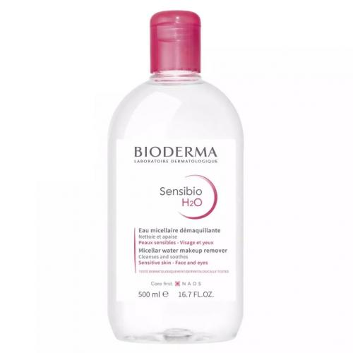 Биодерма Набор для ежедневного очищения кожи (лосьон, 250 мл + мицеллярная вода, 500 мл) (Bioderma, Sensibio), фото-3