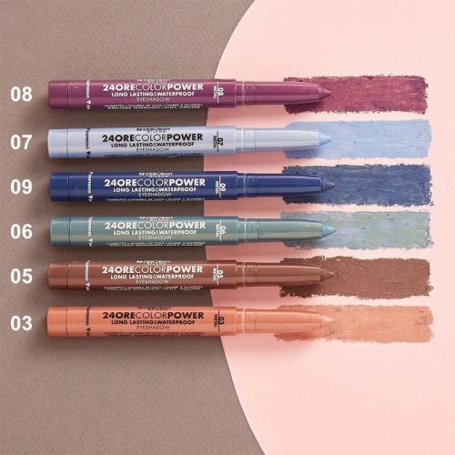 Дебора Стойкие тени-карандаш Color Power Eyeshadow, 1,4 г (Deborah, 24Ore), фото-5