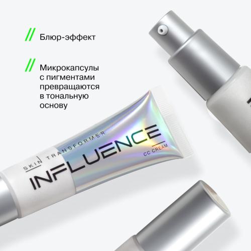 Инфлюенс Бьюти СС-крем Skin Transformer с блёр-эффектом, тон 01: бежевый, 25 мл (Influence Beauty, Лицо), фото-6