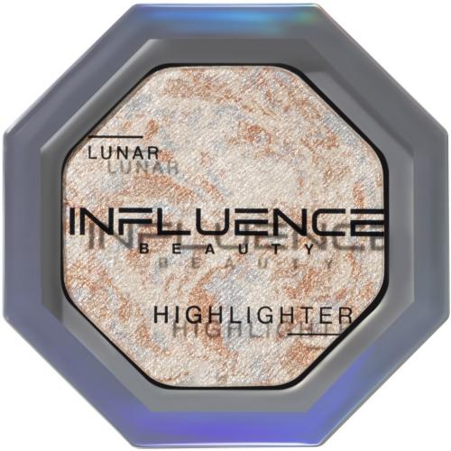 Инфлюенс Бьюти Хайлайтер Lunar с сияющими частицами, серебряный, 4,8 г (Influence Beauty, Лицо)