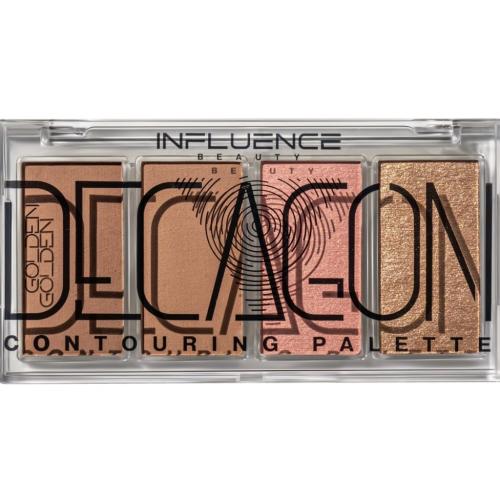 Инфлюенс Бьюти Палетка контуринга Golden Decagon для скульптурирования лица, 10 г (Influence Beauty, Лицо), фото-3