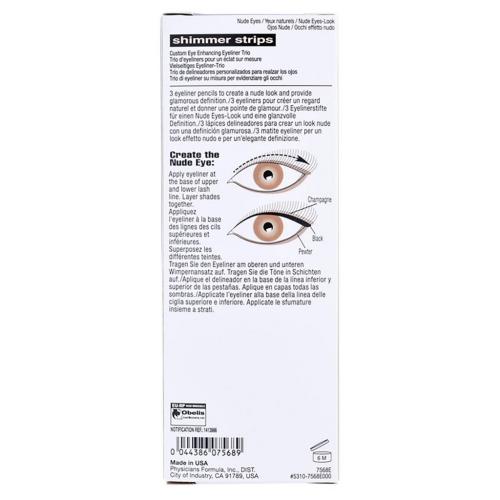 Физишенс Формула Набор карандашей для век Shimmer Strips Custom Eye Enhancing Eyeliner Trio-Nude Eyes, 3 х 0,85 г (Physicians Formula, Глаза), фото-3
