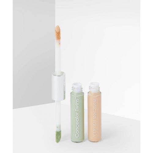 Физишенс Формула Двухцветный консилер с аппликатором Concealer Twins 2 in 1 Correct &amp; Cover Cream Concealer, зеленый/светлый, 6,8 г (Physicians Formula, Лицо), фото-4