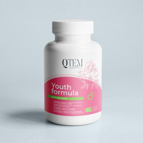 Кьютэм Комплекс для женщин Youth Formula «Экстра молодость», 60 капсул (Qtem, Supplement), фото-2