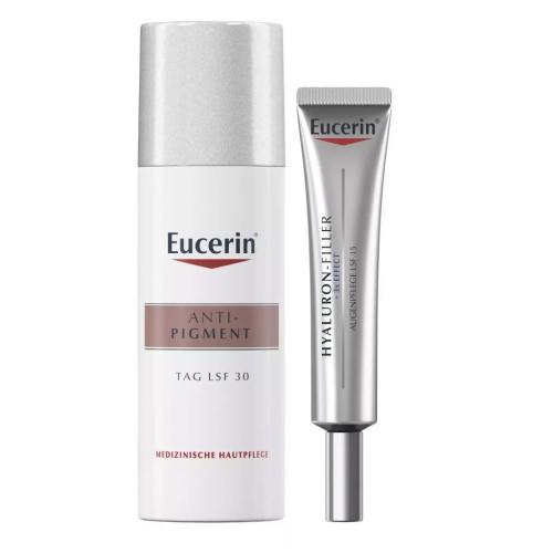 Эуцерин Набор для ежедневного ухода (крем для кожи вокруг глаз 15 мл + дневной крем 50 мл) (Eucerin, Anti-Pigment)