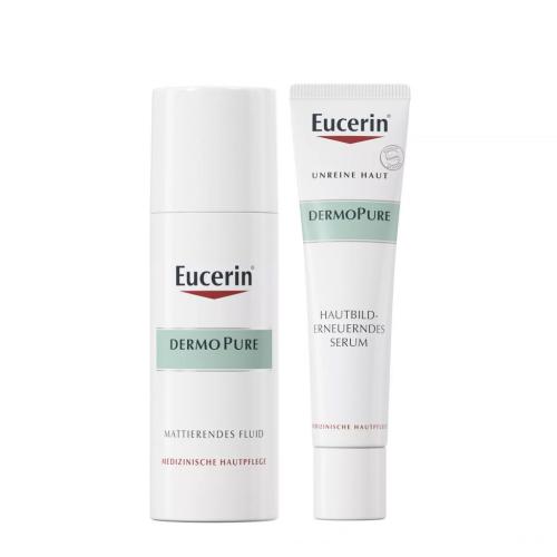 Эуцерин Набор для проблемной кожи (флюид 50 мл + сыворотка 40 мл) (Eucerin, DermoPure)