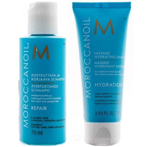 Морокканойл Набор &quot;Увлажнение&quot; для волос (шампунь 70 мл + маска 75 мл) (Moroccanoil, Hydration)