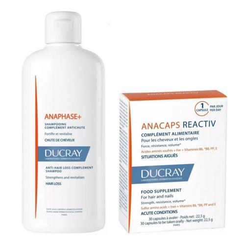 Дюкрэ Набор для волос (БАД № 30 + шампунь 400 мл) (Ducray, Anaphase+)