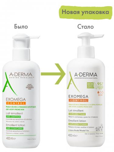 Адерма Смягчающий лосьон для лица и тела, 400 мл (A-Derma, Exomega Control), фото-4