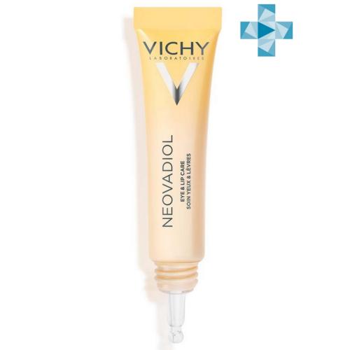 Виши Антивозрастной крем для контура глаз и губ против менопаузального старения кожи, 15 мл (Vichy, Neovadiol)