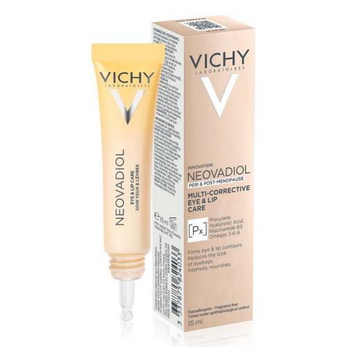Виши Антивозрастной крем для контура глаз и губ против менопаузального старения кожи, 15 мл (Vichy, Neovadiol), фото-4