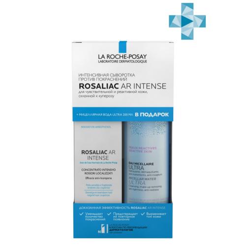 Ля Рош Позе Набор для чувствительной и реактивной кожи, склонной к куперозу (интенсивная сыворотка 40 мл + мицеллярная вода 200 мл) (La Roche-Posay, Rosaliac)