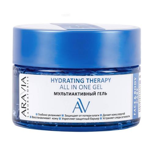 Аравия Лабораторис Мультиактивный гель Hydrating Therapy All In One Gel для лица и тела, 250 мл (Aravia Laboratories, Уход за телом)