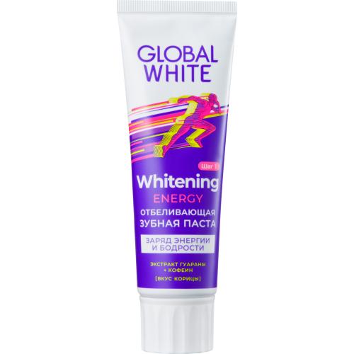 Глобал Уайт Отбеливающая зубная паста Energy, 100 г (Global White, Подготовка к отбеливанию)