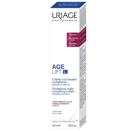 Урьяж Ночной разглаживающий восстанавливающий крем, 40 мл (Uriage, Age Lift), фото-2