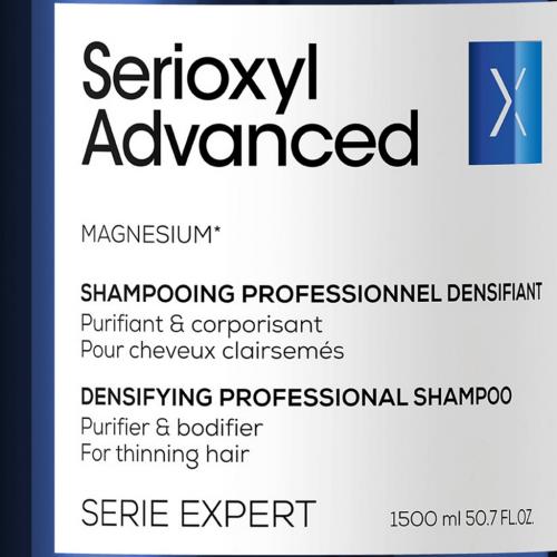 Лореаль Профессионель Шампунь Serioxyl Advanced для уплотнения волос, 1500 мл (L'Oreal Professionnel, Уход за волосами, Scalp Care), фото-2