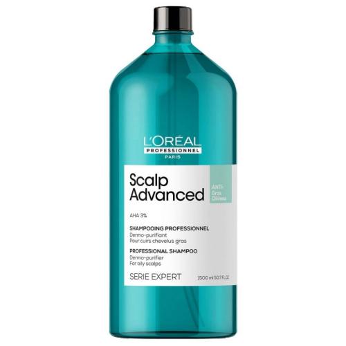 Лореаль Профессионель Шампунь Scalp Advanced для жирных волос, 1500 мл (L'Oreal Professionnel, Уход за волосами, Scalp Care)