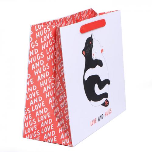 Пакет ламинированный «Обнимашки» ML 23 × 27 × 11,5 см (Подарочная упаковка, Пакеты), фото-2