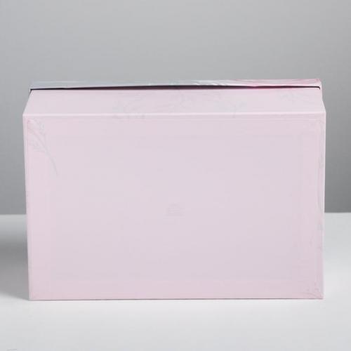 Коробка прямоугольная &quot;Цветы&quot;, 28 × 18,8 × 11,5 см (Подарочная упаковка, Коробки), фото-4