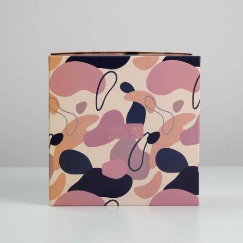 Коробка подарочная квадратная Girl 22 × 22 × 12 см (Подарочная упаковка, Коробки), фото-4