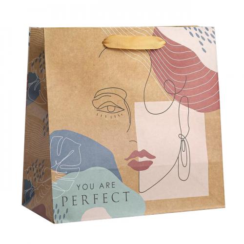 Пакет крафтовый квадратный You are Perfect 22 × 22 × 11 см (Подарочная упаковка, Пакеты)