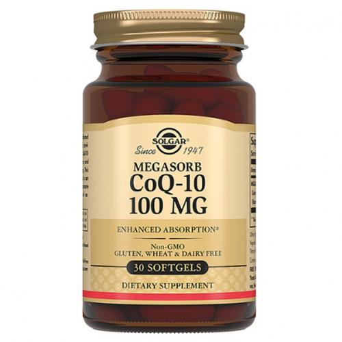 Солгар Коэнзим Megasorb CoQ-10 100 мг, 30 капсул (Solgar, Коэнзим)