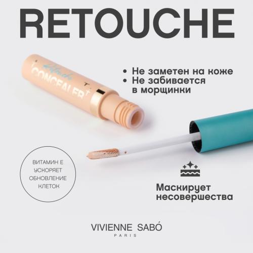 Вивьен Сабо Консилер Retouche средней плотности, 3 мл (Vivienne Sabo, Лицо), фото-4