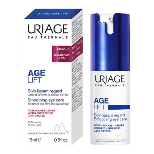 Урьяж Разглаживающий крем для кожи контура глаз, 15 мл (Uriage, Age Lift)