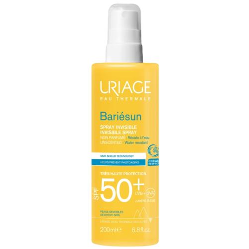 Урьяж Спрей без ароматизаторов Invisible Spray Unscented SPF 50+, 200 мл (Uriage, Bariesun)