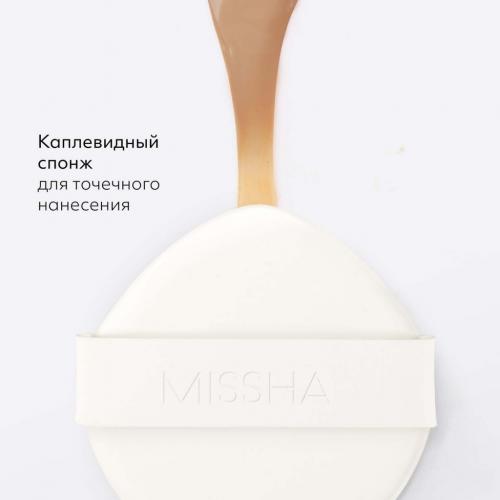 Миша Тональный кушон &quot;Прозрачное свечение&quot; Glow Cushion SPF40 PA++, 14 г (Missha, Foundation), фото-10