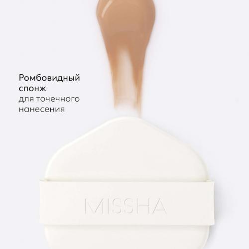 Миша Тональный кушон &quot;С коллагеном&quot; Glow Cushion Light SPF37 PA+++, 13 г (Missha, Foundation), фото-8