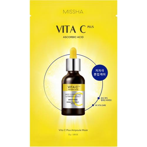 Миша Маска для лица с витамином С &quot;Коррекция пигментации&quot; Vita C Plus Ampoule Mask, 27 г (Missha, Vita C Plus)