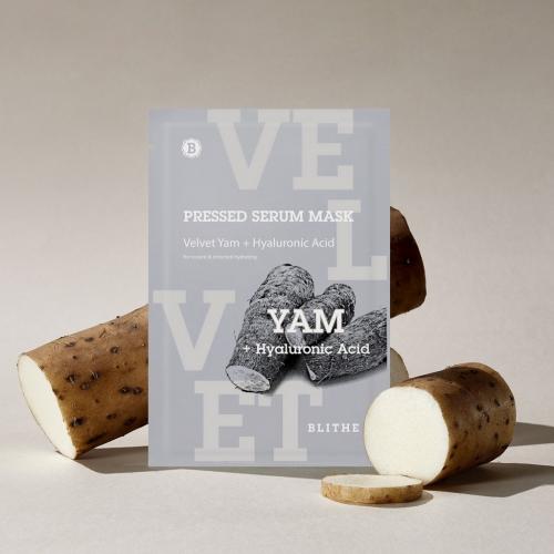 Блайт Тканевая маска увлажняющая «Бархатный ямс», 22 г (Blithe, Pressed Serum Mask), фото-2