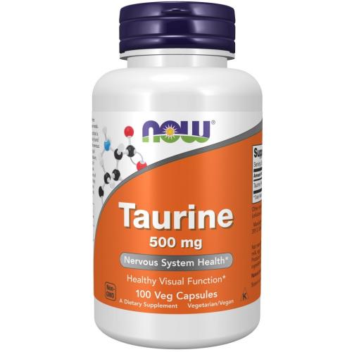 Нау Фудс Таурин 500 мг, 100 капсул х 747 мг (Now Foods, Аминокислоты)