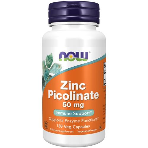 Нау Фудс Цинка пиколинат 50 мг, 120 капсул (Now Foods, Витамины и минералы)