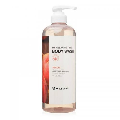 Мизон Гель для душа с экстрактом персика Body Wash Peach, 800 мл (Mizon, My Relaxing Time)
