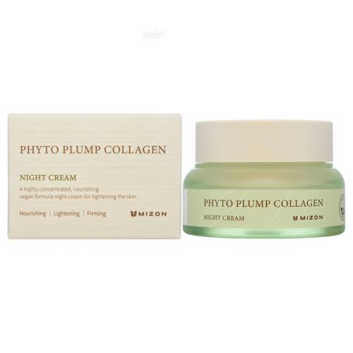 Мизон Ночной крем с фитоколлагеном для лица Night Cream, 50 мл (Mizon, Phyto Plump Collagen)