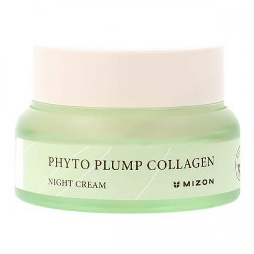 Мизон Ночной крем с фитоколлагеном для лица Night Cream, 50 мл (Mizon, Phyto Plump Collagen), фото-2