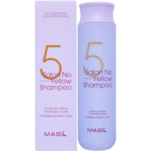 Масил Тонирующий шампунь против желтизны для осветлённых волос Salon No Yellow Shampoo, 300 мл (Masil, )