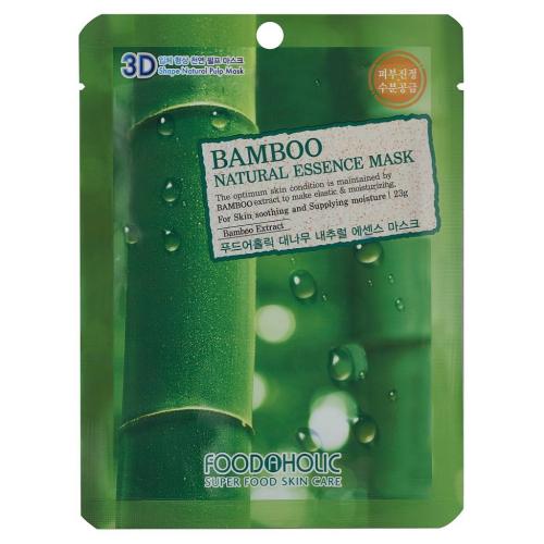 Фуд Эй Холик Тканевая 3D маска с бамбуком Bamboo Natural Essence Mask, 23 г (Food A Holic, Face)