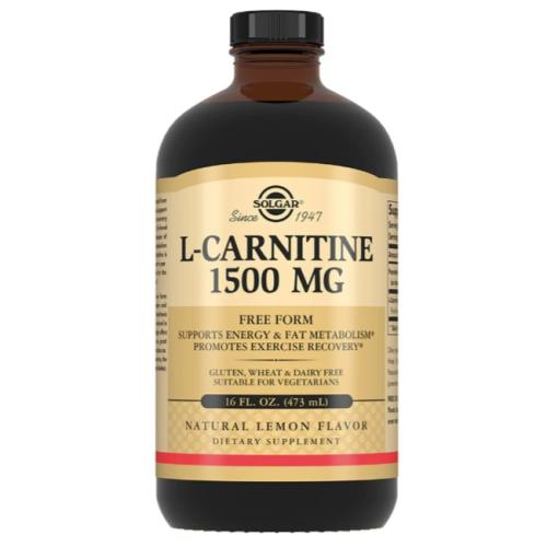 Солгар Жидкий L-Carnitine 1500 мг с натуральным лимонным вкусом, 473 мл (Solgar, Аминокислоты)