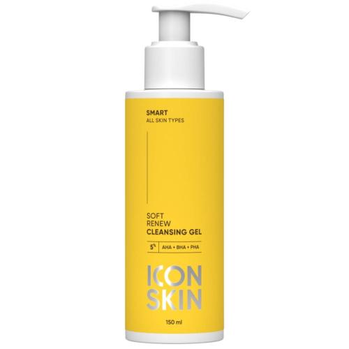 Айкон Скин Очищающий гель для умывания с кислотами Soft Renew, 150 мл (Icon Skin, Smart)