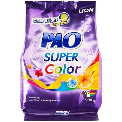 Лион Тайланд Антибактериальный порошок Super Color для стирки цветного белья, 900 г (Lion Thailand, Pao)